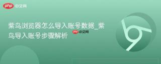 紫鸟浏览器怎么导入账号数据_紫鸟导入账号步骤解析