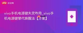 vivo手机电源键失灵咋用_vivo手机电源键替代唤醒法【方案】
