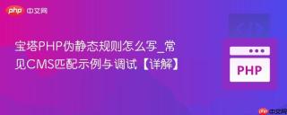 宝塔PHP伪静态规则怎么写_常见CMS匹配示例与调试【详解】