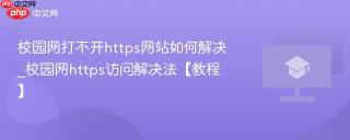 校园网打不开https网站如何解决_校园网https访问解决法【教程】