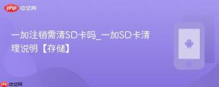 一加注销需清SD卡吗_一加SD卡清理说明【存储】