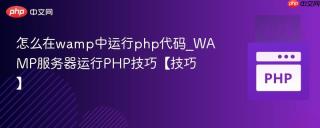 怎么在wamp中运行php代码_WAMP服务器运行PHP技巧【技巧】