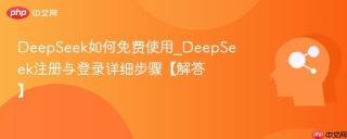 DeepSeek如何免费使用_DeepSeek注册与登录详细步骤【解答】