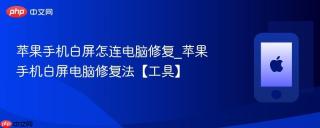 苹果手机白屏怎连电脑修复_苹果手机白屏电脑修复法【工具】