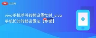 vivo手机呼叫转移设置忙时_vivo手机忙时转移设置法【步骤】