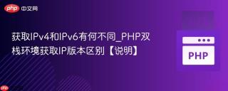获取IPv4和IPv6有何不同_PHP双栈环境获取IP版本区别【说明】