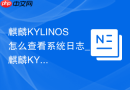 麒麟KYLINOS怎么查看系统日志_麒麟KYLINOS看系统日志步骤【排查】