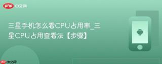 三星手机怎么看CPU占用率_三星CPU占用查看法【步骤】