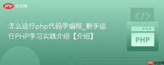 怎么运行php代码学编程_新手运行PHP学习实践介绍【介绍】
