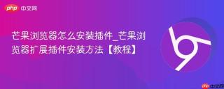 芒果浏览器怎么安装插件_芒果浏览器扩展插件安装方法【教程】