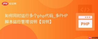 如何同时运行多个php代码_多PHP脚本运行管理说明【说明】