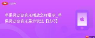 苹果灵动岛音乐播放怎样展示_苹果灵动岛音乐展示玩法【技巧】