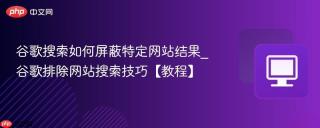 谷歌搜索如何屏蔽特定网站结果_谷歌排除网站搜索技巧【教程】
