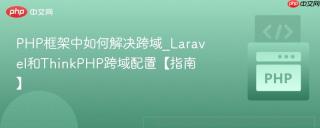 PHP框架中如何解决跨域_Laravel和ThinkPHP跨域配置【指南】