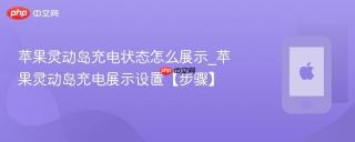 苹果灵动岛充电状态怎么展示_苹果灵动岛充电展示设置【步骤】