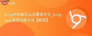 bing手机版怎么设置成中文_bingapp语言切换方法【教程】