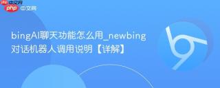 bingAI聊天功能怎么用_newbing对话机器人调用说明【详解】