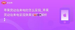 苹果灵动岛来电时怎么呈现_苹果灵动岛来电呈现效果说明【解析】