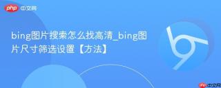 bing图片搜索怎么找高清_bing图片尺寸筛选设置【方法】