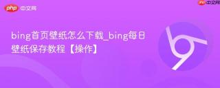 bing首页壁纸怎么下载_bing每日壁纸保存教程【操作】