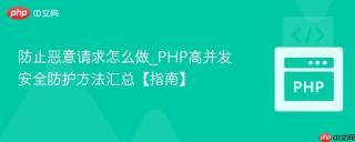 防止恶意请求怎么做_PHP高并发安全防护方法汇总【指南】