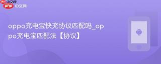 oppo充电宝快充协议匹配吗_oppo充电宝匹配法【协议】
