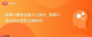海螺AI横移运镜怎么操作_海螺AI调动视觉感受运镜教程