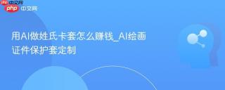 用AI做姓氏卡套怎么赚钱_AI绘画证件保护套定制