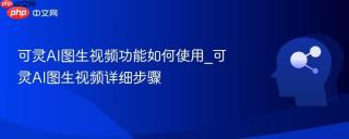 可灵AI图生视频功能如何使用_可灵AI图生视频详细步骤