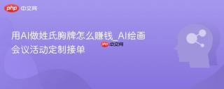 用ai做姓氏胸牌怎么赚钱_ai绘画会议活动定制接单