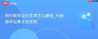 用AI做毕业纪念章怎么赚钱_AI绘画毕业季文创定制
