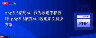 php8.5使用null作为数组下标报错_php8.5废弃null数组索引解决方案
