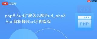 php8.5uri扩展怎么解析url_php8.5uri解析操作url示例教程