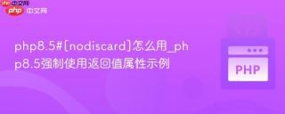php8.5#[nodiscard]怎么用_php8.5强制使用返回值属性示例