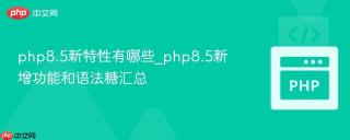 php8.5新特性有哪些_php8.5新增功能和语法糖汇总