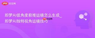 即梦AI低角度前推运镜怎么生成_即梦AI独特视角运镜技巧