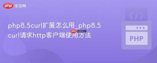 php8.5curl扩展怎么用_php8.5curl请求http客户端使用方法