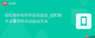 纽扣助手如何开启自启动_纽扣助手设置开机自动启动方法