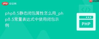 php8.5静态闭包属性怎么用_php8.5常量表达式中使用闭包示例