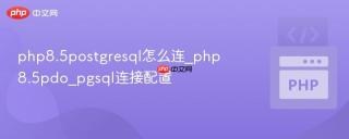 php8.5postgresql怎么连_php8.5pdo_pgsql连接配置