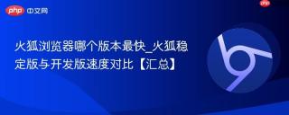 火狐浏览器哪个版本最快_火狐稳定版与开发版速度对比【汇总】