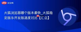 火狐浏览器哪个版本最快_火狐稳定版与开发版速度对比【汇总】