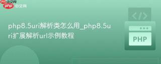 php8.5uri解析类怎么用_php8.5uri扩展解析url示例教程