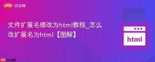 文件扩展名修改为html教程_怎么改扩展名为html【图解】