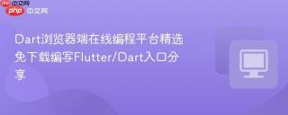 Dart浏览器端在线编程平台精选 免下载编写Flutter/Dart入口分享