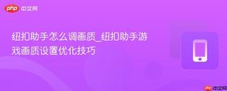 纽扣助手怎么调画质_纽扣助手游戏画质设置优化技巧
