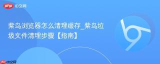 紫鸟浏览器怎么清理缓存_紫鸟垃圾文件清理步骤【指南】