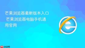 芒果浏览器最新版本入口 芒果浏览器电脑手机通用官网