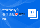 workbuddy部署环境配置_workbuddy部署前配置介绍【介绍】