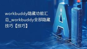 workbuddy隐藏功能汇总_workbuddy全部隐藏技巧【技巧】